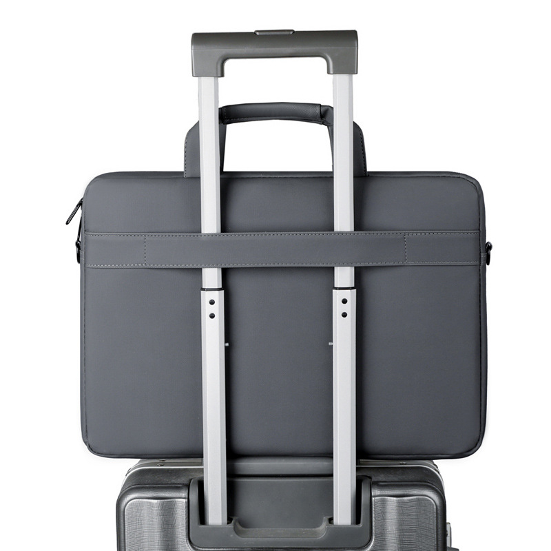 Bolso para computadora portátil de negocios Bolso de hombro portátil para hombre Maletín para computadora portátil de película de moda Bolso de negocios de 15,6 pulgadas