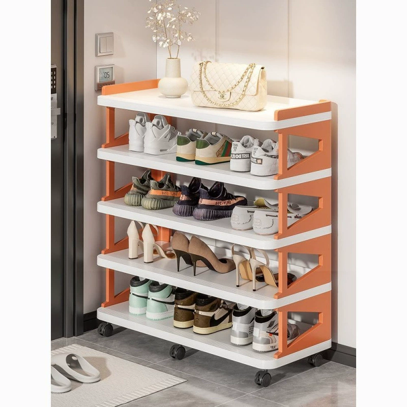 Новая вместительная пылезащитная обувная полка для прихожей, пластиковая многоярусная обувная полка для дома, трехрядная полка для хранения обуви