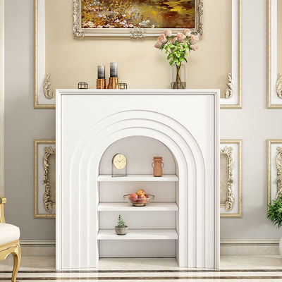 fireplace decorate French ins a living room Curio Korean Exhibition Entrance cabinet American style Shelf Simplicity