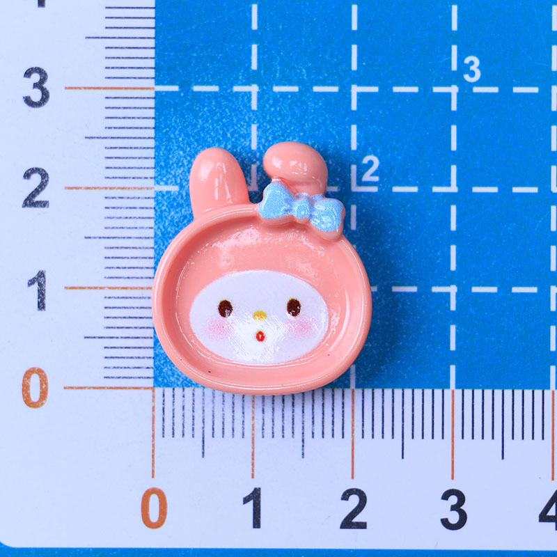 Kit de materiales para manualidades con pegamento de crema, diseño de dibujos animados con nariz pequeña, para decoración de fundas de teléfono, lazos para el pelo y zapatos