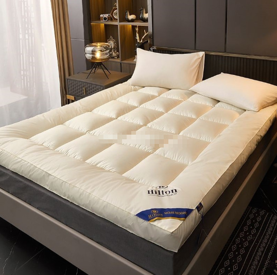 Hilton Five-Star Hotel Ultra-Soft Thickened Mattress Pad for Rental Home Use, Student Dormitory Bedding