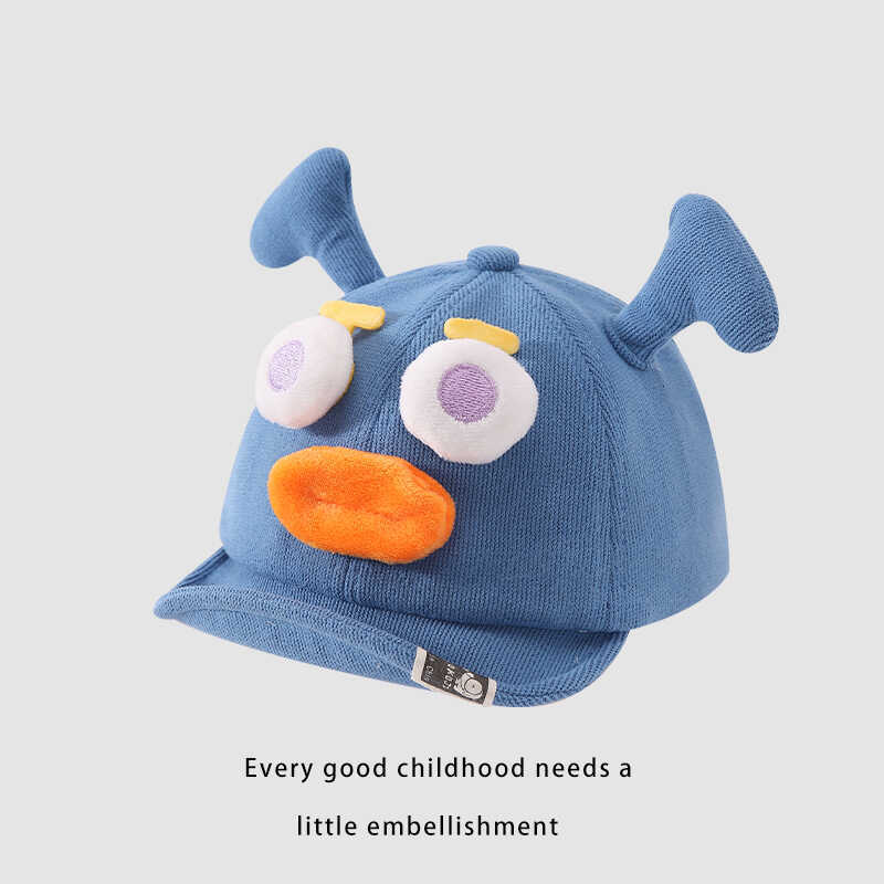 Bebé sombrero de boca de pato de otoño para niños y niñas súper lindos, lindos, feos, bonitos, versátiles, sombrero de jardín de infantes
