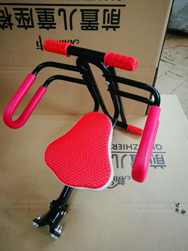 Electric vehicle child seat front folding bicycle mountain bike child front seat baby chair seat stool