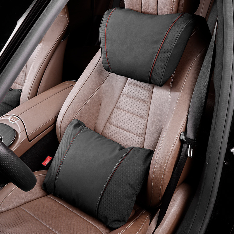 K type [noble black] 1 headrest + 1 lumbar support