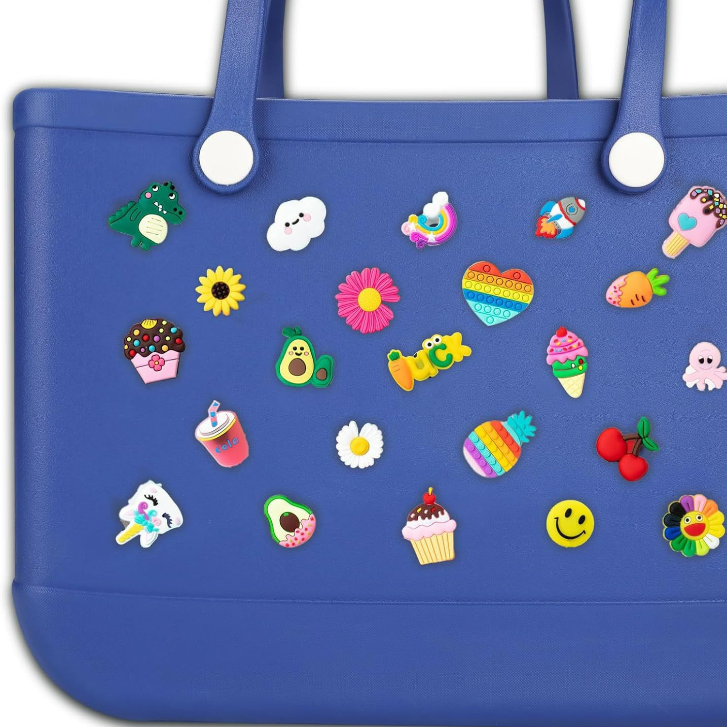 Accesorios para zapatos de PVC en stock, creativos y lindos dijes de goma suave con dibujos animados, hebillas para bolsas de plástico, accesorios para zapatos DIY de gran venta