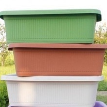 加厚长方形带内垫塑料花盆阳台菜园可种瓜果蔬菜透气特大号塑料盆