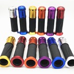 摩托车踏板车CNC铝合金配件改装油门手把胶酷炫手把套防滑耐磨