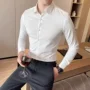 男式男士微弹力修身衬衣