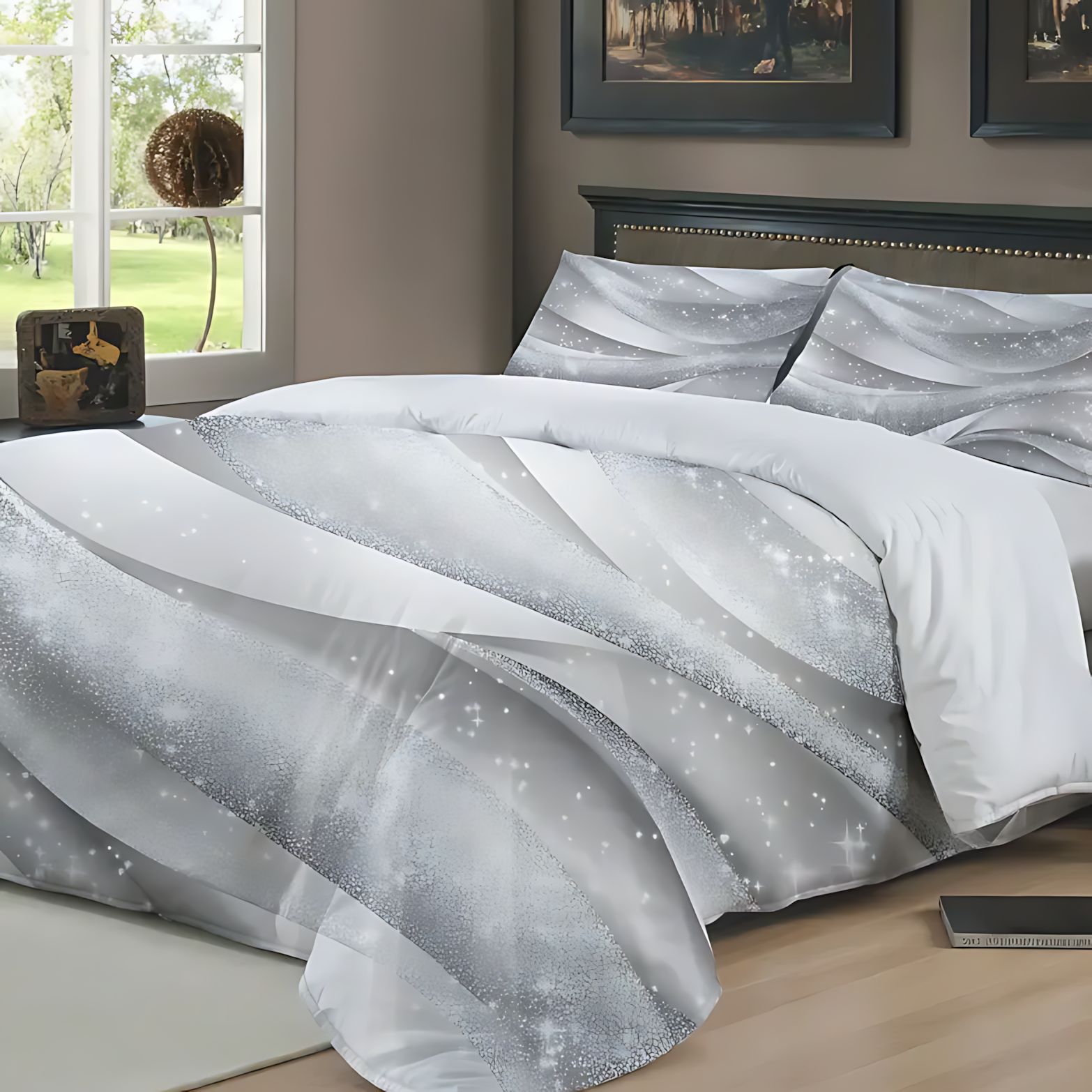 TEMU / JIT comercio exterior transfronterizo para tela brillante impresión digital de alta definición set de edredón