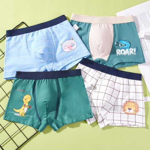 Children's underwear for boys, made of fine combed cotton, suitable for middle-aged children, students, little boys, flat waist pants, baby, foreign trade, cross-border wholesale, dropshipping