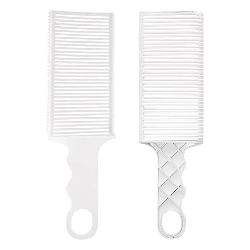 Cortadora de pelo plana peine hombres peluquero aceite peine del pelo peluquero auxiliar artefacto límite peine forma de recorte gradiente pala peine