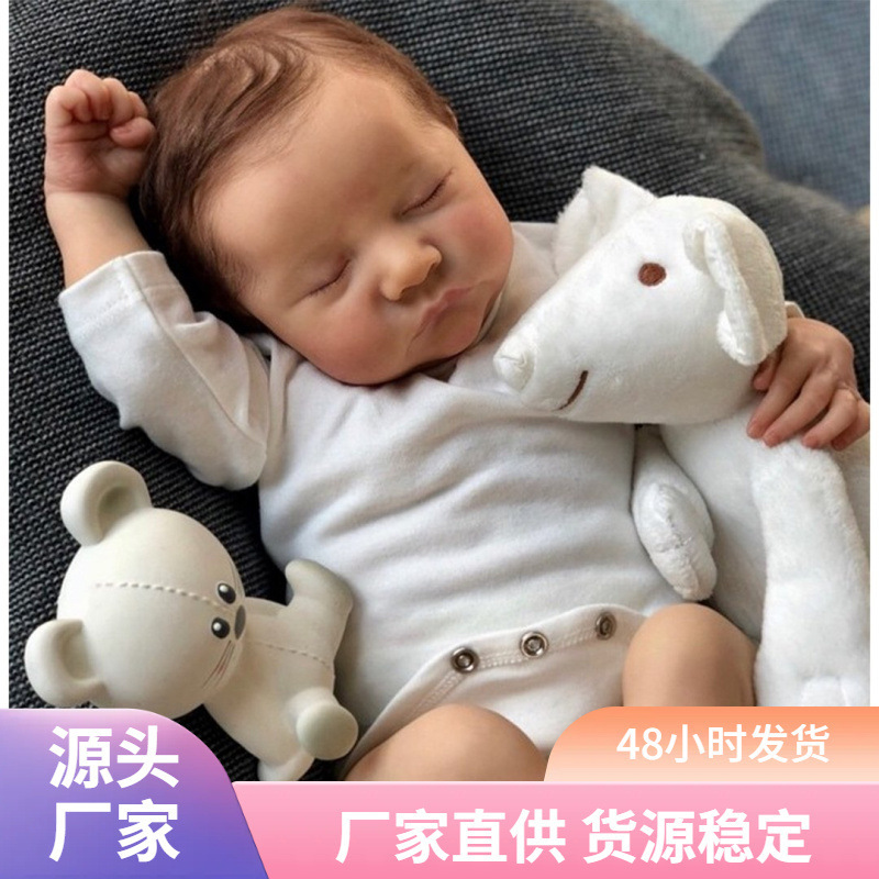 ReinchabLey17Bbo suministro virn bebé transfronterizo cuerpo simulación muñeca suave ropa blanca pura