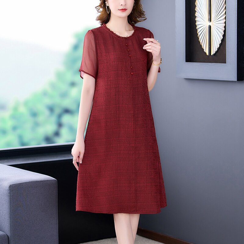 Silk summer dress