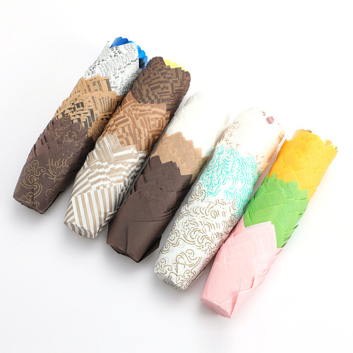 Bakery Tulip Cake Paper Cups Disposable High-Temperature Resistant Non-Stick Paper Flame Pans Muffin Cake Bases