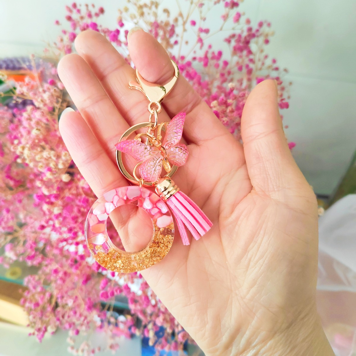 Llavero letra colgante/O