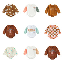 Newborn Baby Boys Girls Crewneck Sweatshirts Romper Clothing