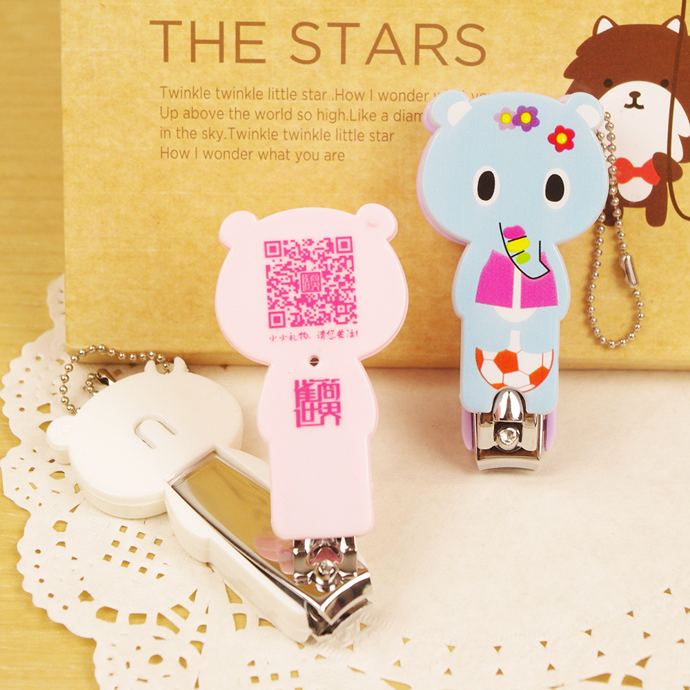 Logo Advertising Printing Qr Code Nail Clipper Cartoon Nail Clipper Factory Direct Sales Promotional Children's Nail Clipper Gift