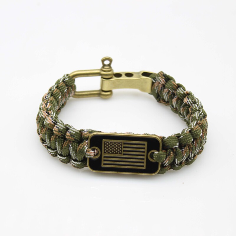 Paracord Bracelet Dog Tag Logo Survival Paracord Wristband Zinc Alloy Adjustable Buckle National Flag Paracord Woven Bracelet Handmade Paracord Bracelet Dog Tag Logo Survival Paracord Wristband Zinc Alloy Adjustable Buckle National Flag Paracord Woven Bracelet Handmade