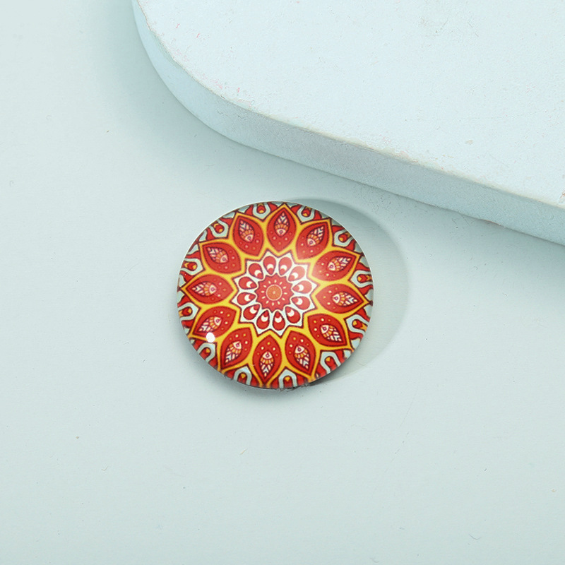 11g Weight Synthetic Resin Material Geometric Pattern Fashion Style Fashion Creative Mandala Crystal Glass Multi-style Refridgerator Magnets Wholesale 3