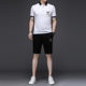 Australian Pavilion Clothing 2021 Summer Casual Suit Men's Korean Style Fashionable Small Foot Slim-fit Sports New Bundle Footprint Flower Set