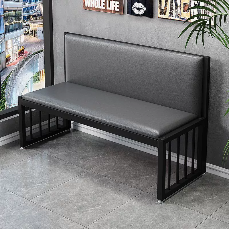 Ресторанный диван-барбекю, магазин молочного чая, двойной трехместный кованый диван, мягкая скамейка, современная скамейка для отдыха