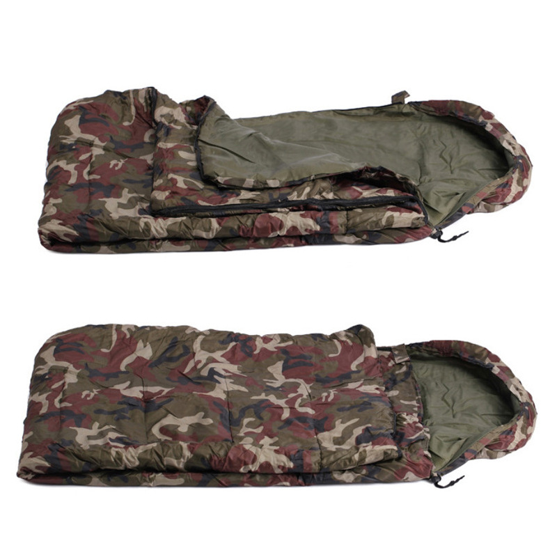 Transfronterizo solo movimiento de camuflaje bolsa de dormir de viaje de verano que acampa al aire libre sucio saco de dormir adulto portátil