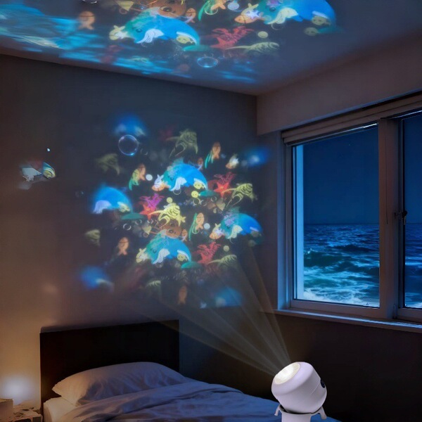 Cross-border LED rotating projector light for Christmas