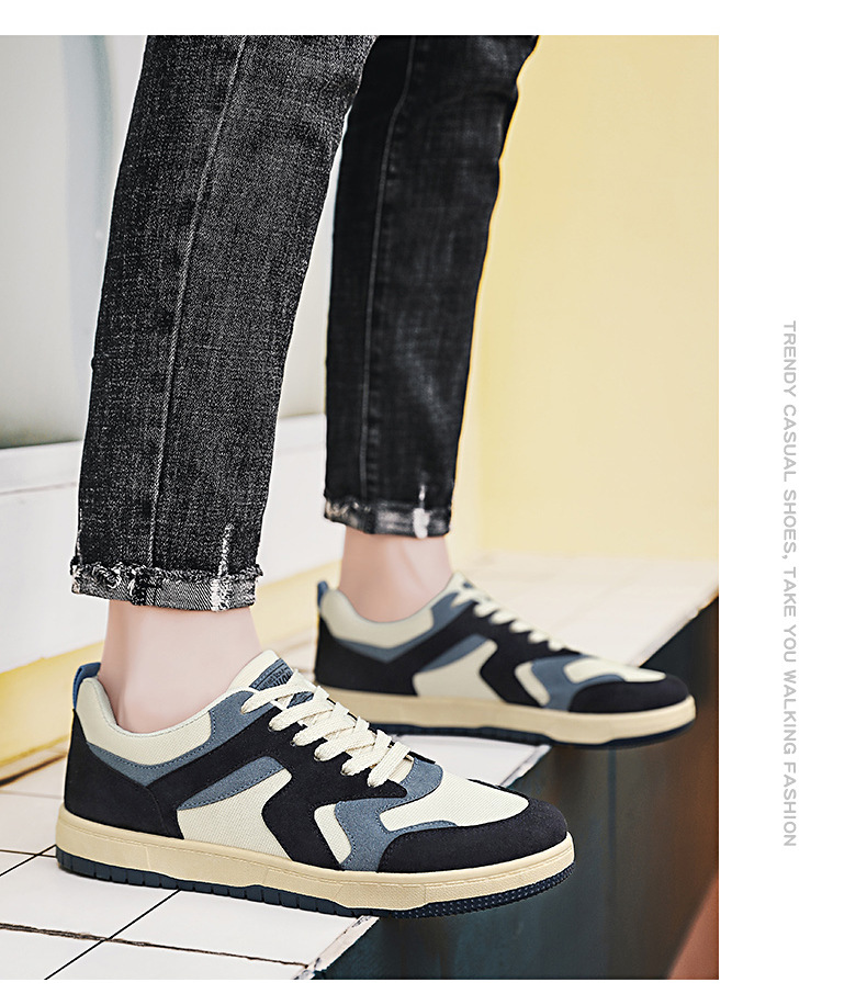 Men's 2023 new men's trend versatile Low Sneakers training sports casual student board trendy sports_voghion.com