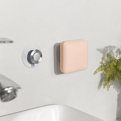 Wall-mounted hole-free soap holder magnetic soap dispenser for bathroom, stainless steel soap rack, factory wholesale