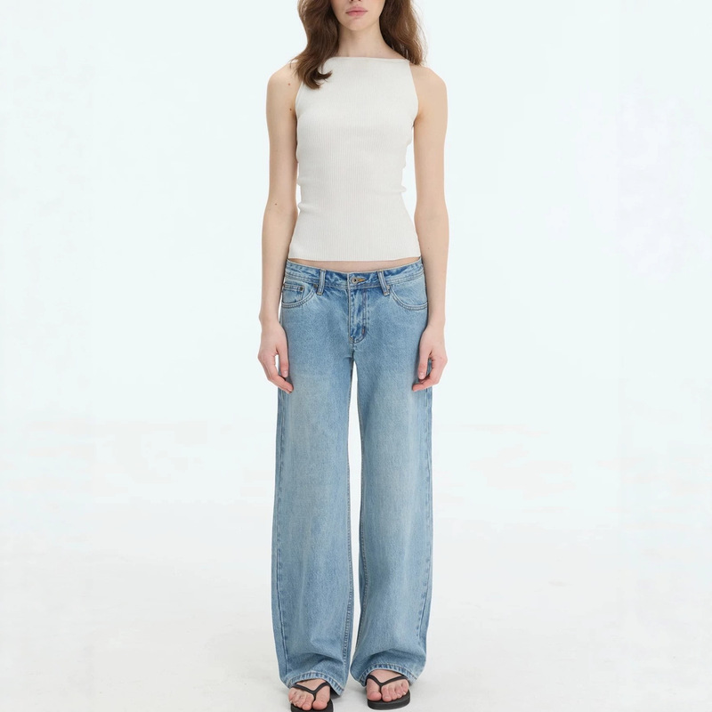 Veryrareme Lyocell Linen One-Shoulder Ribbed Knit Camisole Veryrareme Lyocell Linen One-Shoulder Ribbed Knit Camisole