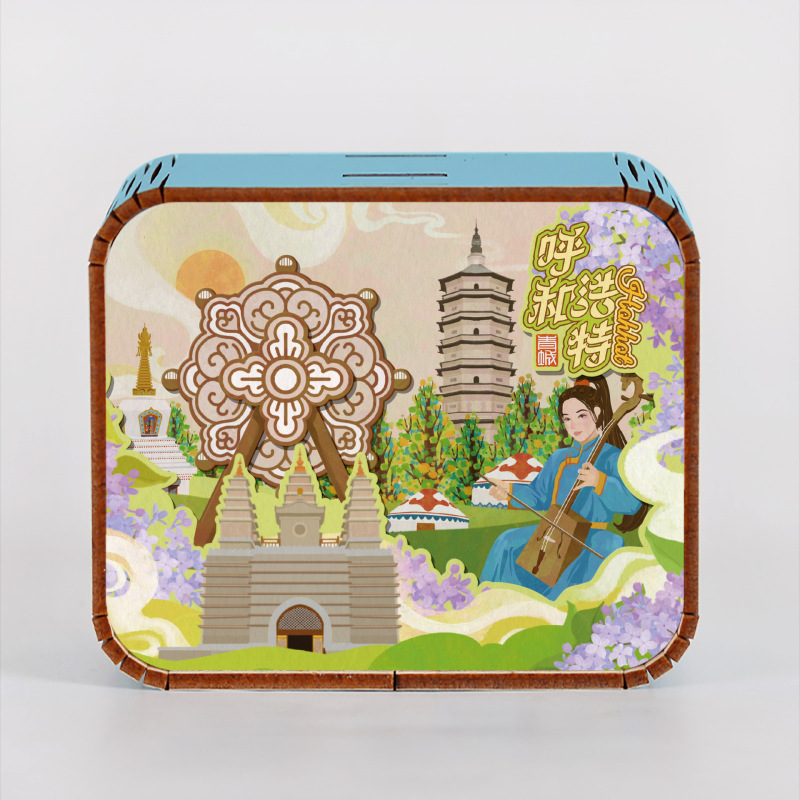 オリジナルアモイ重慶南京西安都市動態オルゴールオルゴールオルゴール観光記念品|undefined
