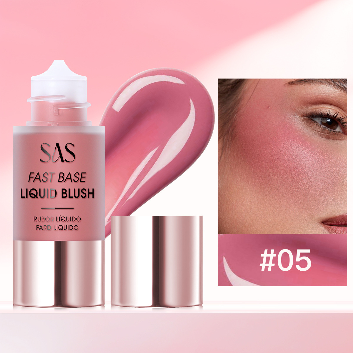 SAS Amazon Cross-border líquido rubor duradero impermeable, reparación, brillo y explosión al por mayor SAC195