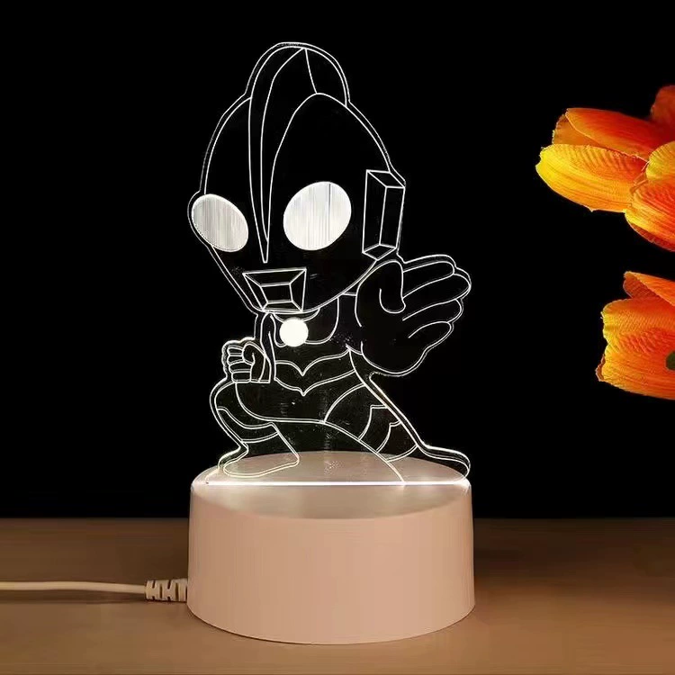LED-ночник Creative Touch, питание USB/батарейки, 3D-акриловый дизайн, 15×5,5×20,5 см