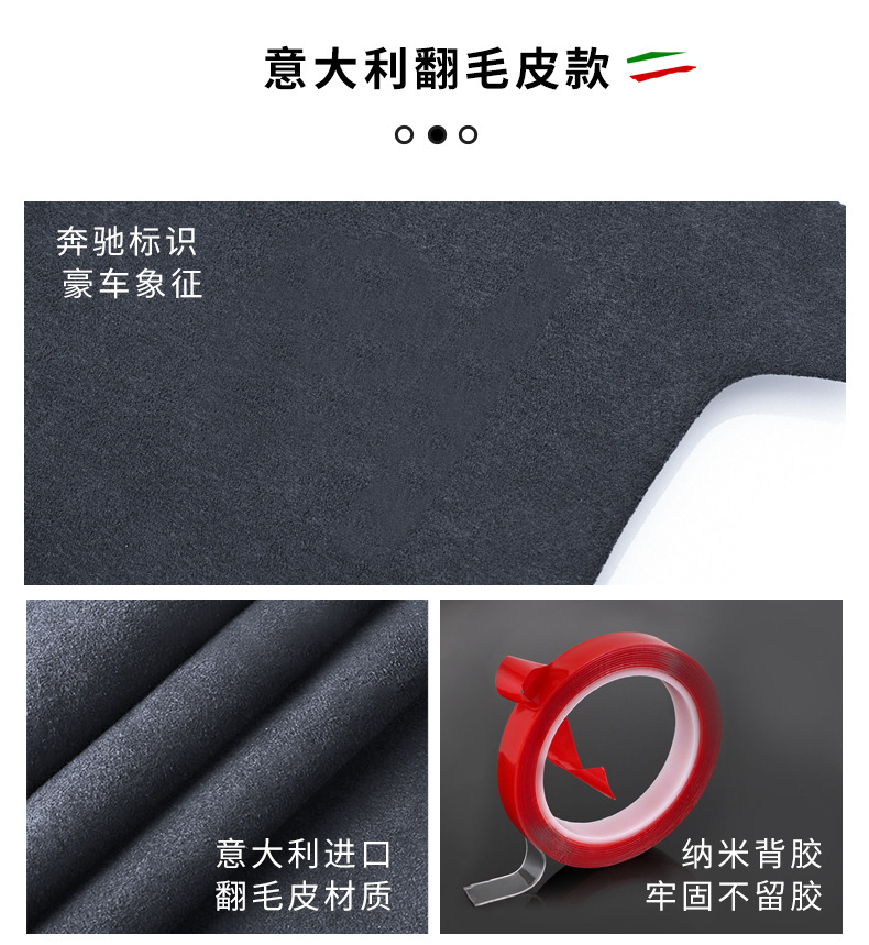Mercedes-Benz Glc300L New C-Class C260L Leather Center Console Panel C200L Interior Accessories Protective Film Modification Decoration