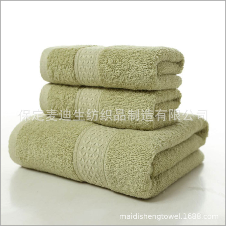 Fábrica al por mayor Toalla de algodón Toalla de baño suave absorbente regalo bordado packable caja de regalo publicidad Toalla de protección laboral