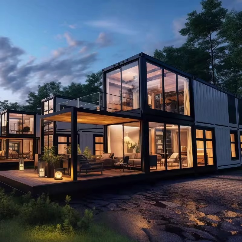 Cápsula espacial móvil en línea Contenedor creativo Residencial Hotel Sala de actividades Sala de sol Comedor bar sala de té