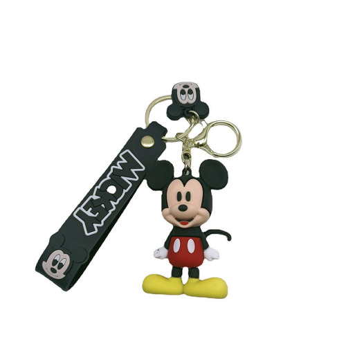 Donald Duckland Mickey Minnie Doll Keychain Pendant Couple School Bag Pendant Mickey Mouse Bag Accessories