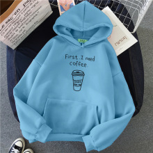 2025女休闲宽松上衣外套情侣装连帽衫秋冬新款韩版带帽加绒卫衣