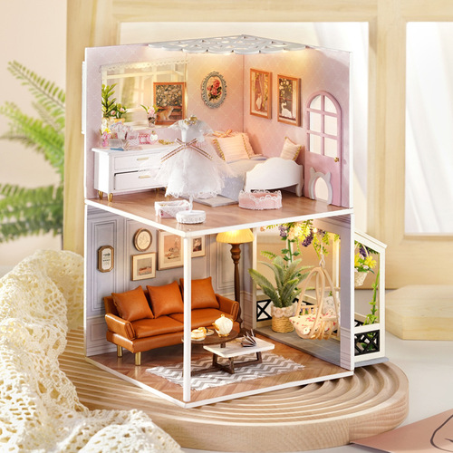 Zhiquwu diy cabin my small scene miniature 3d three-dimensional building model combination house creative gift