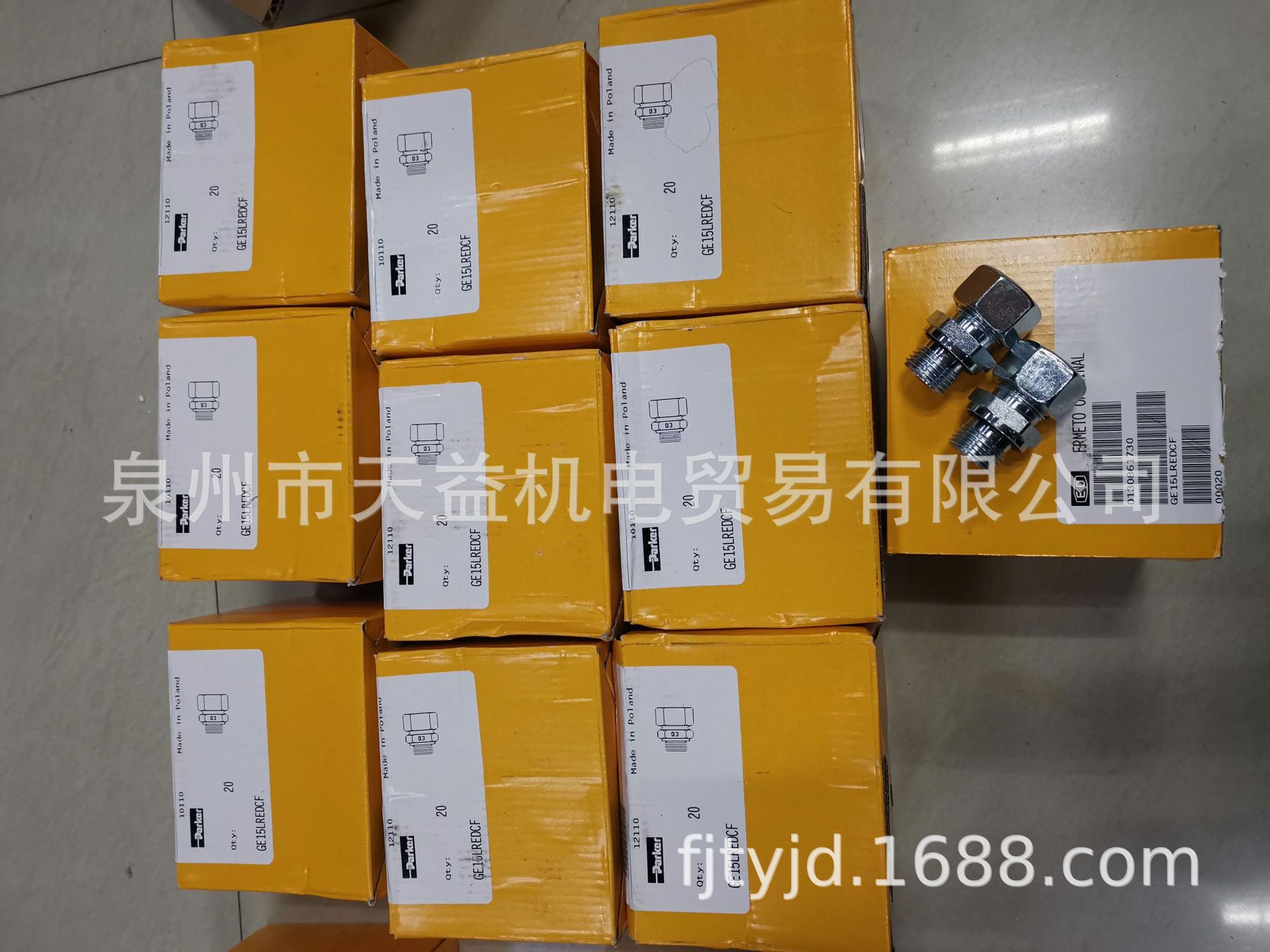 GE15LREDCF    派克液压接头-天益机电供应液压气动