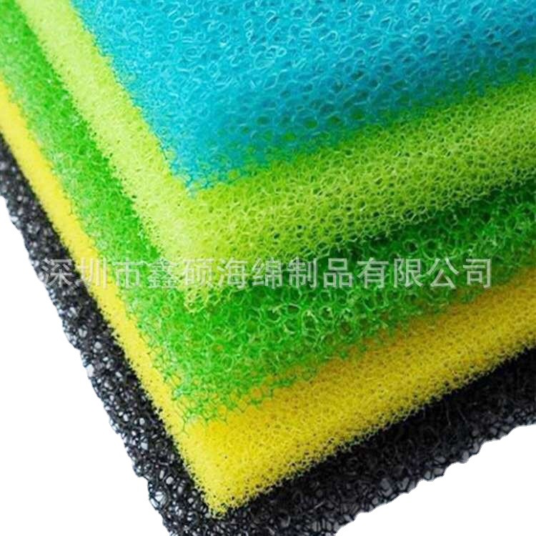 防尘滤水粗孔海绵块 鱼缸游泳池垃圾过滤绵 耐用不掉渣1M*2M泡棉