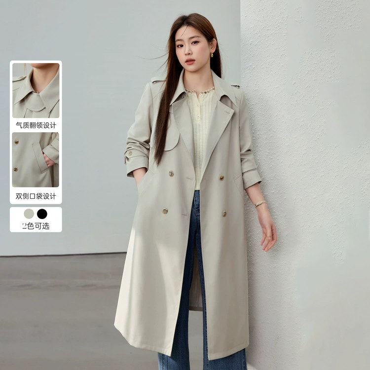 [Темперамент легкий стиль, талия, тонкая пригородная ветровка] Funny Show большой размер женский толстый mm2025 весенний стиль новый