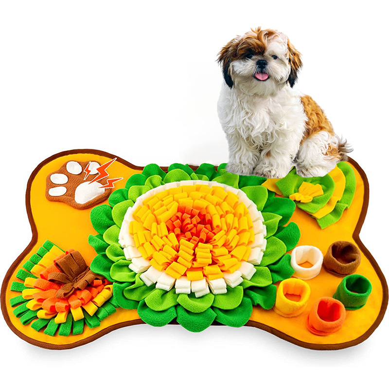Olor de perro mascota transfronteriza juguete pad gato y perro olor pad lavable diversión comida escondite rompecabezas Slow Food olor pad
