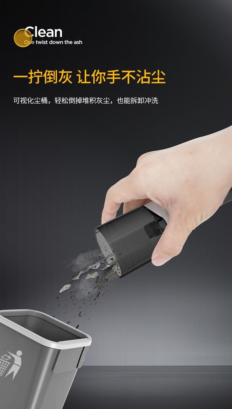 Chigo Car Wireless Vacuum Cleaner, Small and Powerful, with Strong Suction, Handheld, Dual-Use for Car and Home, Mini Rechargeable