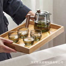 围炉煮茶玻璃茶壶茶具套装家用大容量加厚耐高温泡茶壶茶杯批发