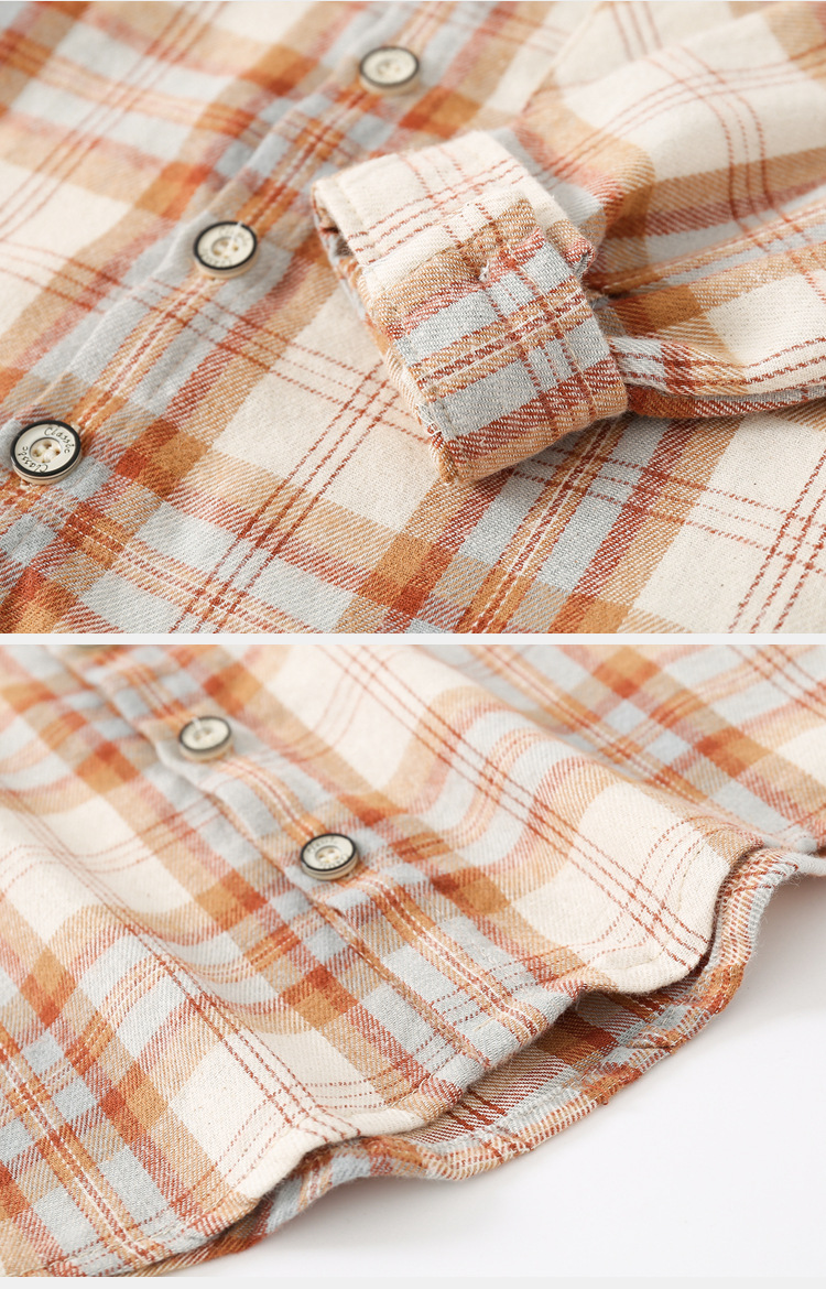 Casual Plaid Cotton T-shirts & Shirts display picture 2