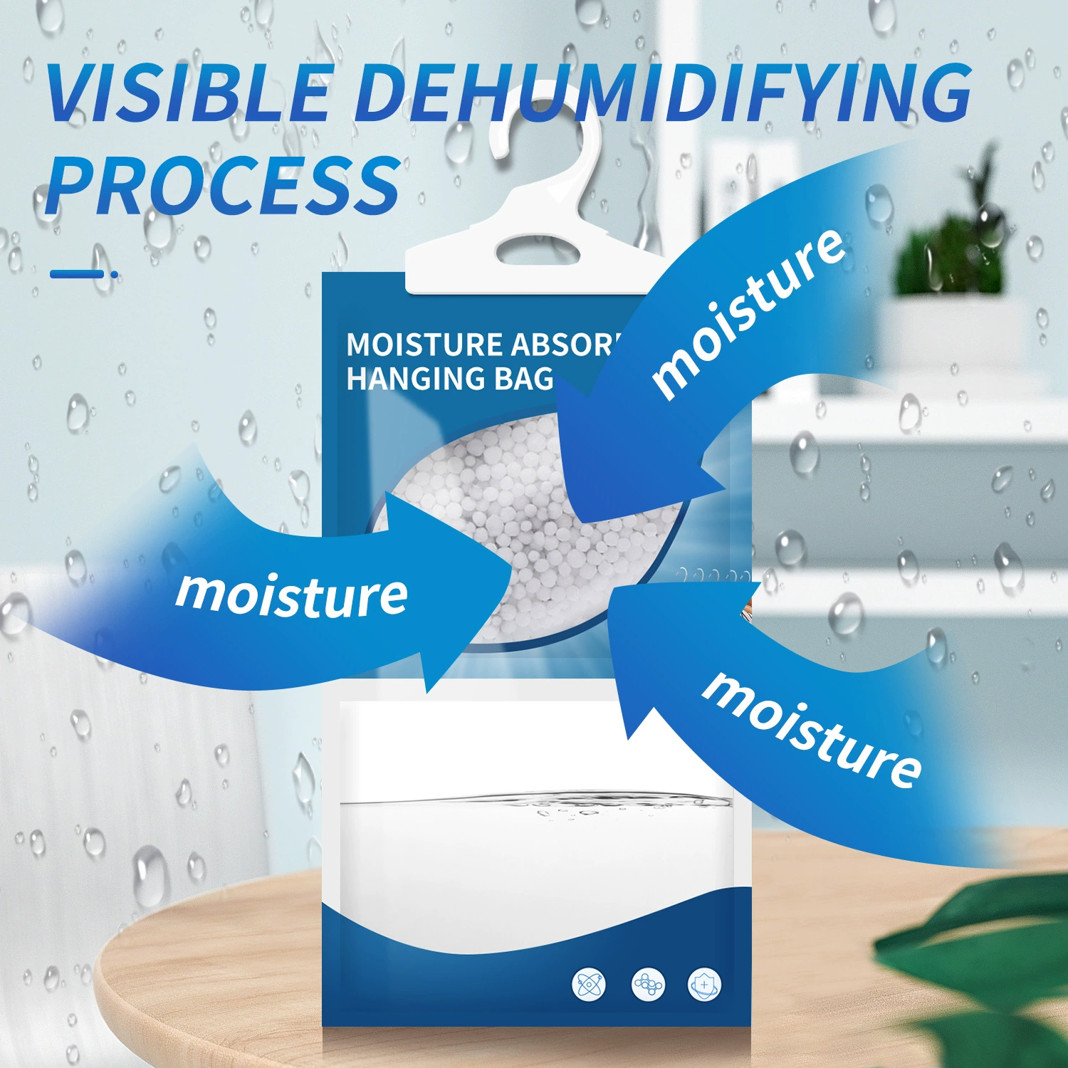 Трансграничная специальная сумка для осушения, подвесная сумка для поглощения влаги, поглощающий влагу, осушитель, домашний гардероб, бытовая сумка для осушения, большая вместимость