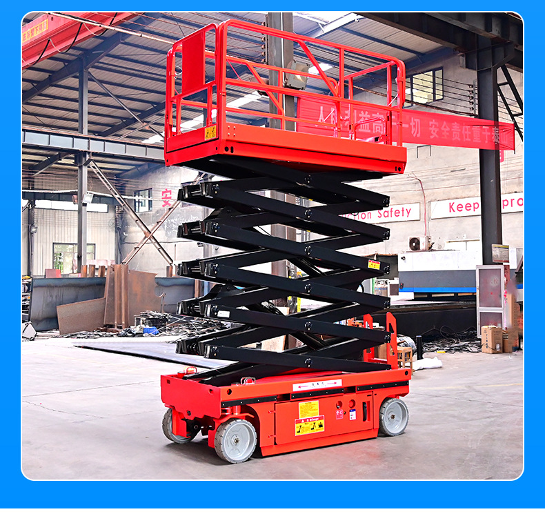 Bicycle Lift Platform Mobile Fork Lift Hydraulic Climbing Ladder Electric Fully Automatic Walking Lift