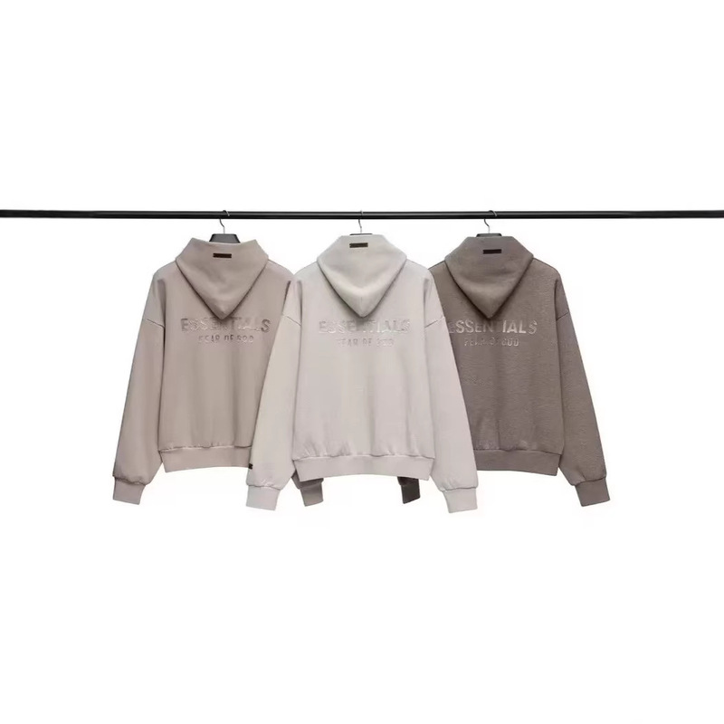 2025 New Fog Stack American Trendy Brand Essentials Men's Velvet Zipper Hooded Sweatshirt Jacket 2025 New Fog Stack American Trendy Brand Essentials Men's Velvet Zipper Hooded Sweatshirt Jacket