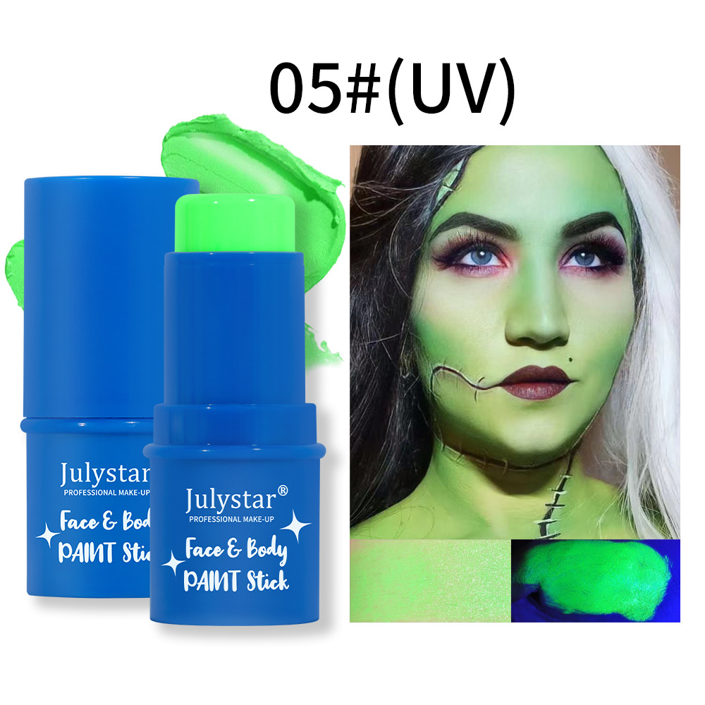 Halloween body cream, makeup, water-soluble fluorescent facial stage painting stick_viptrois.com